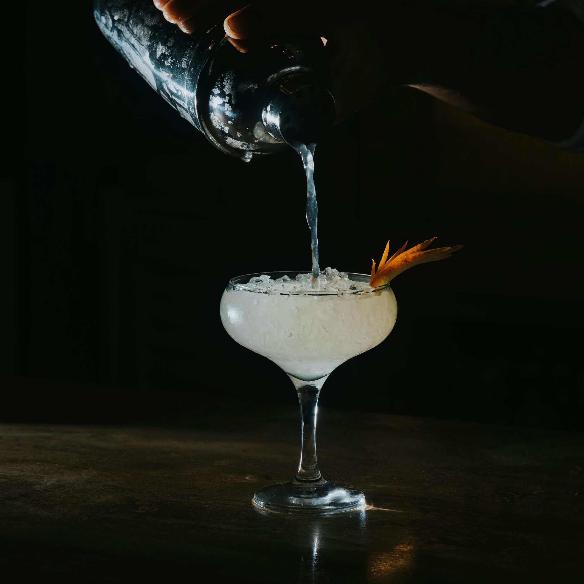 Behind the bar